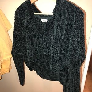 Hi-Lo Chenille Sweater Urban Outfitters